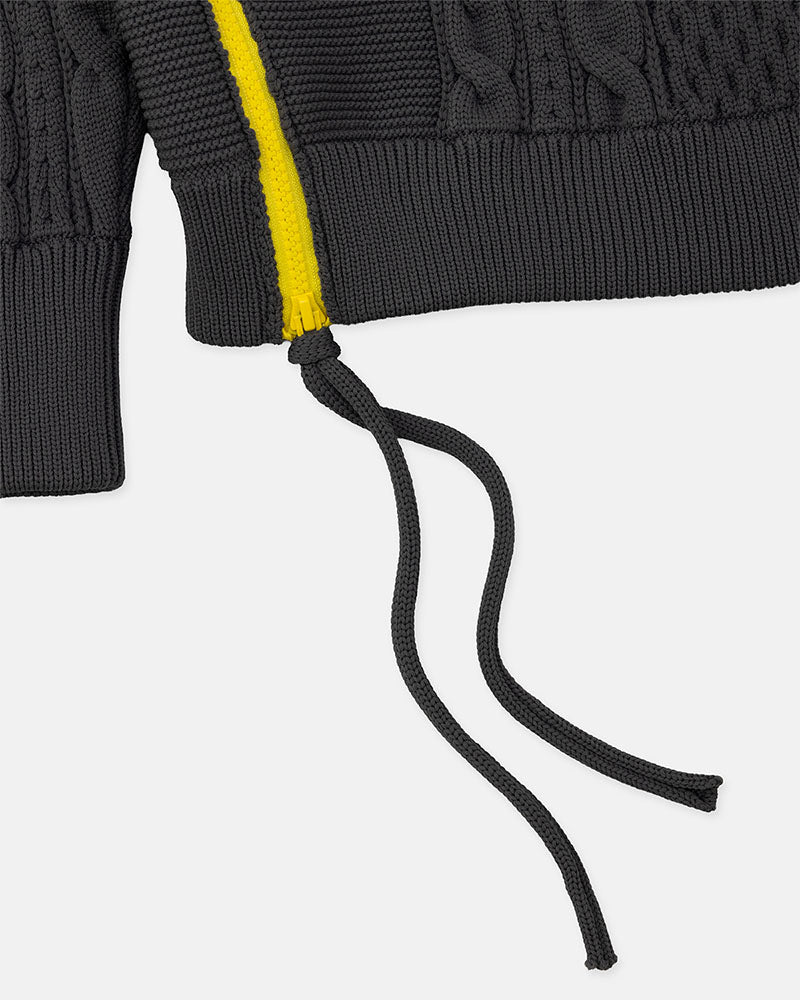 Side zip sweater