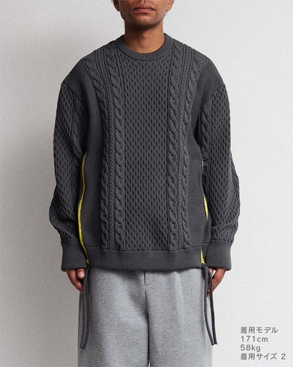 Side zip sweater
