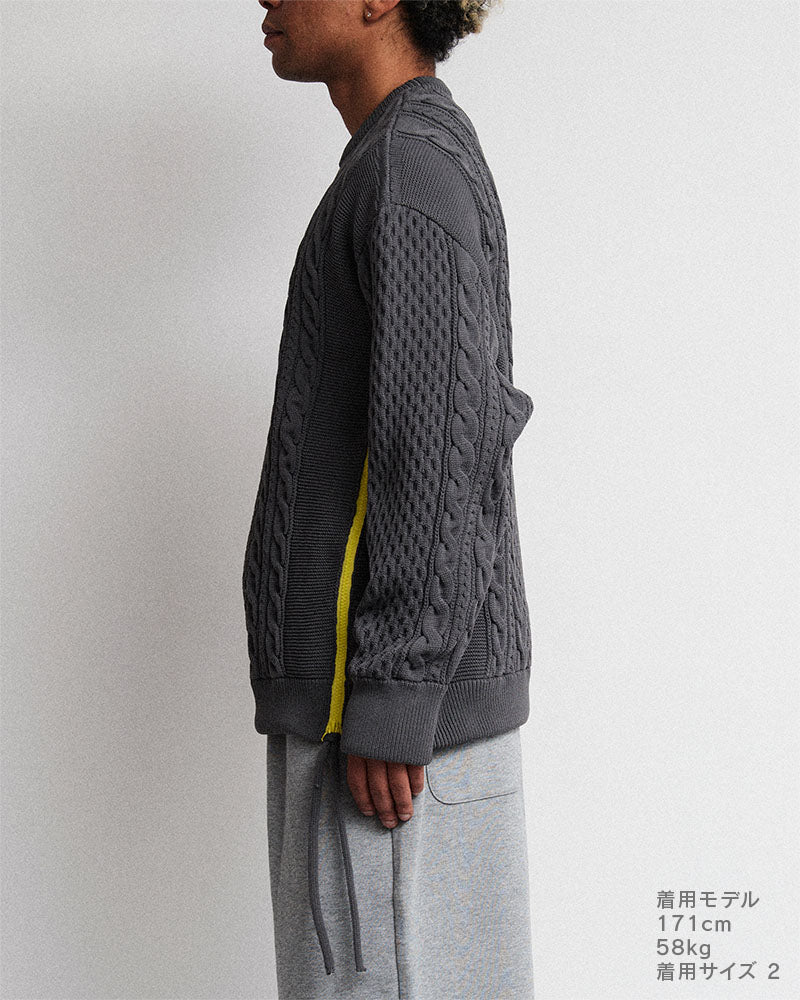Side zip sweater