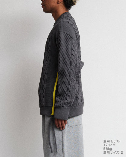 Side zip sweater