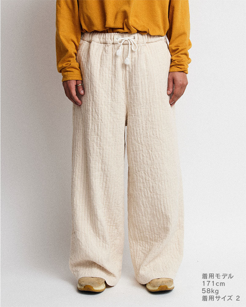 Cotton wide pants(Garment dye)