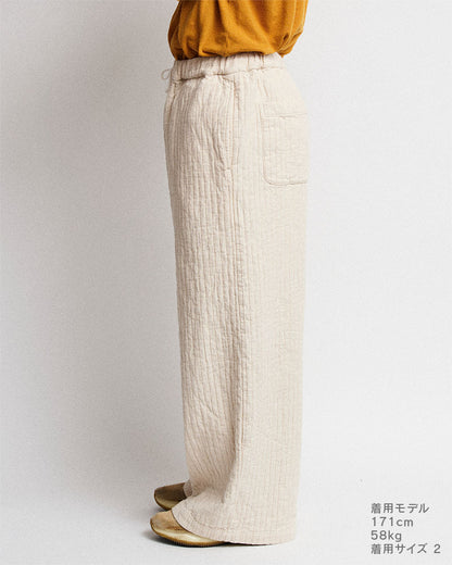 Cotton wide pants(Garment dye)