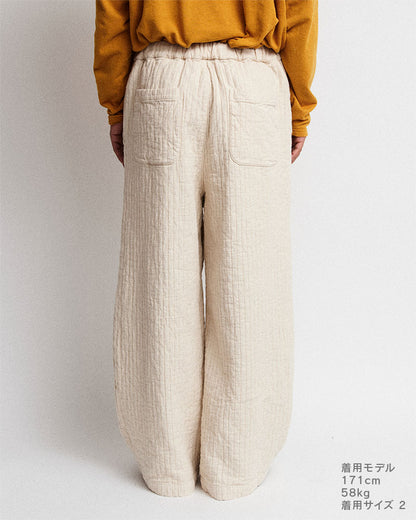 Cotton wide pants(Garment dye)