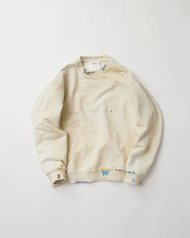 Distressed sweatshirt