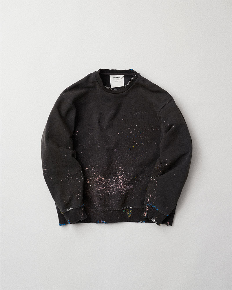 Distressed sweatshirt