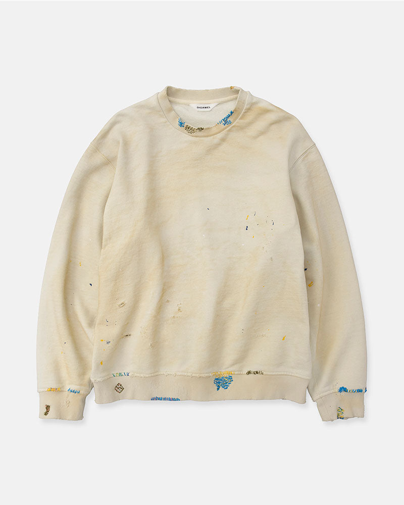 Distressed sweatshirt