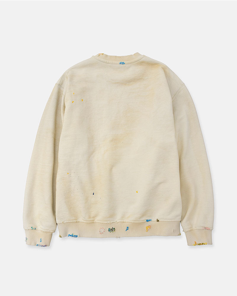 Distressed sweatshirt