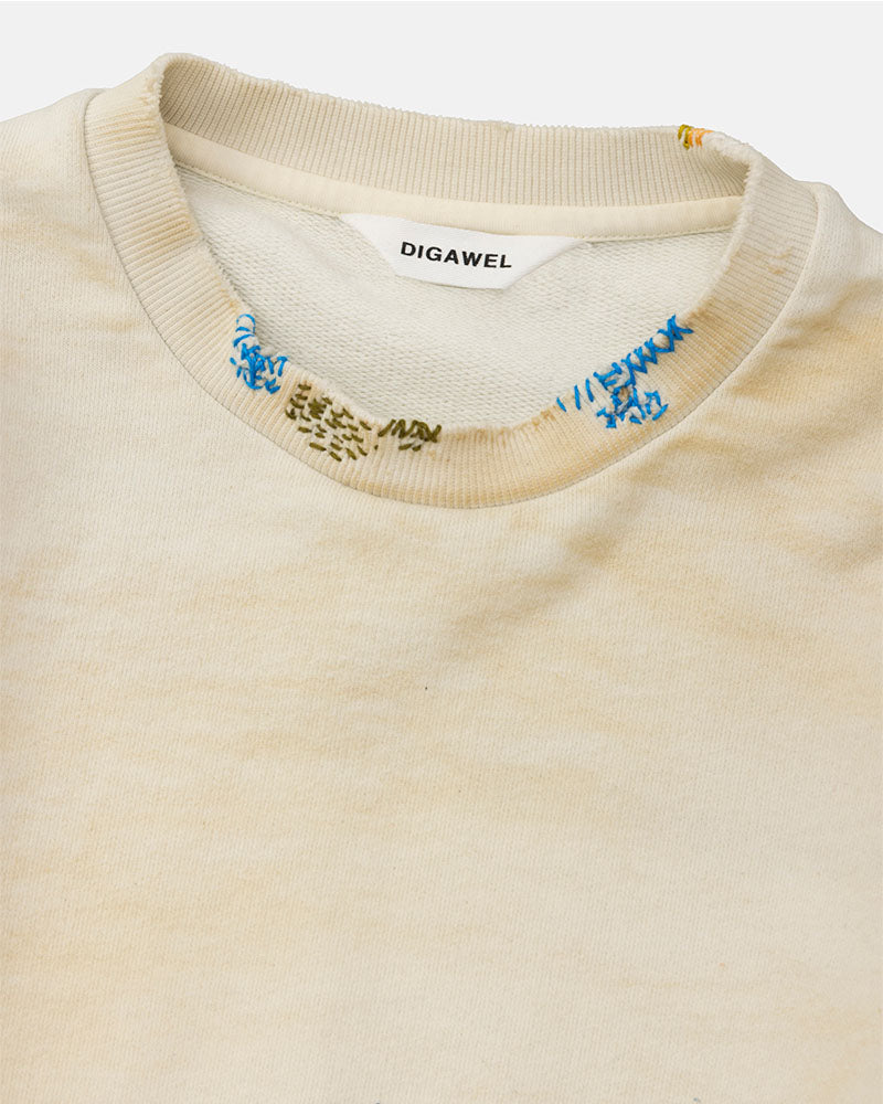 Distressed sweatshirt
