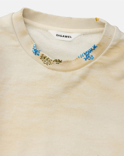 Distressed sweatshirt