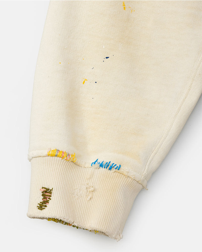 Distressed sweatshirt