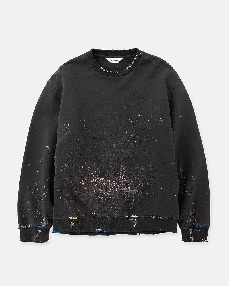 Distressed sweatshirt