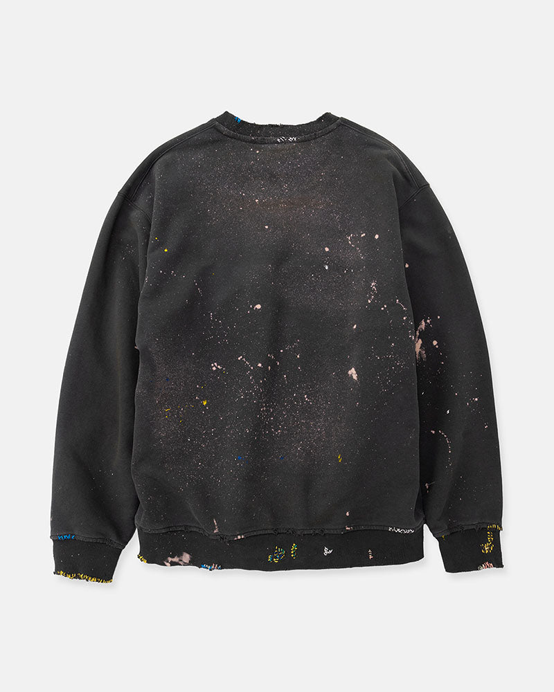 Distressed sweatshirt