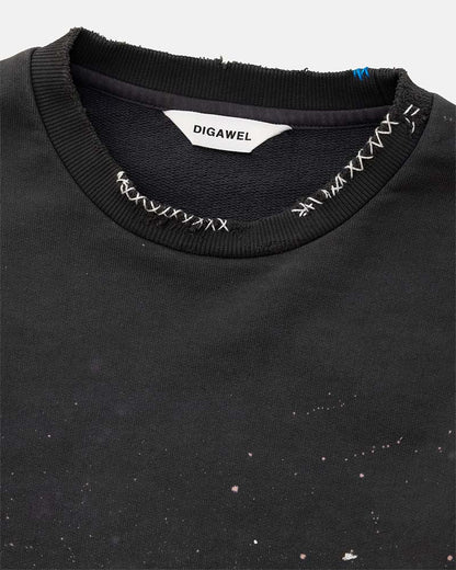 Distressed sweatshirt