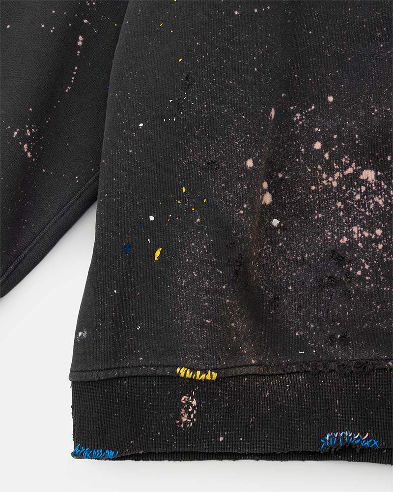 Distressed sweatshirt