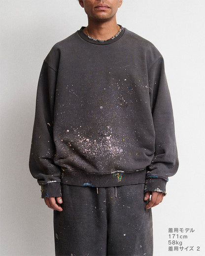 Distressed sweatshirt