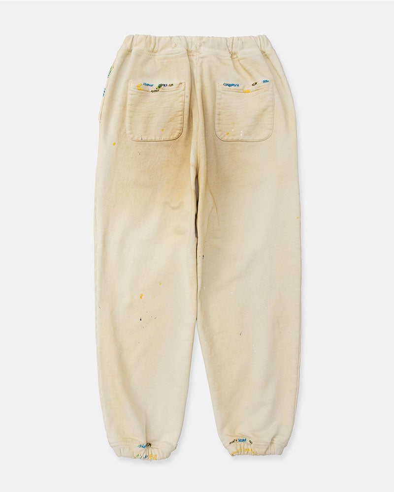 Distressed sweat pants