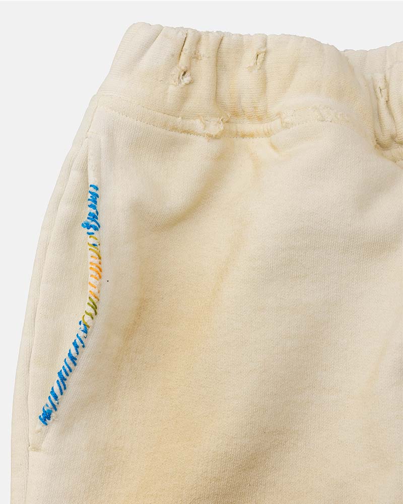 Distressed sweat pants