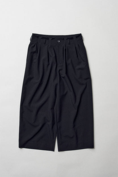 Wide tuck pants