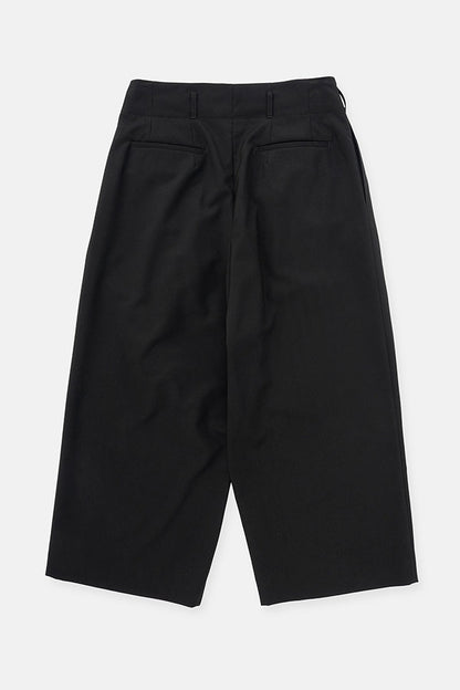 Wide tuck pants