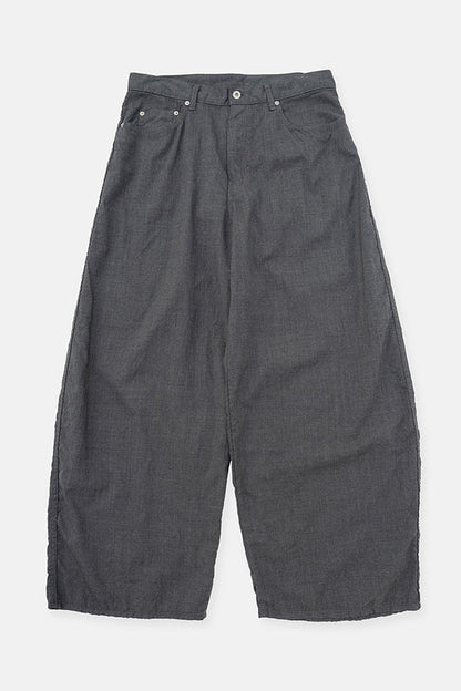 Puckering wide pants