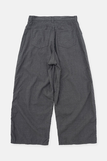 Puckering wide pants