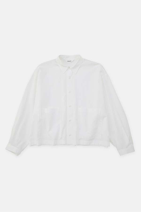 Crop top shirt ① (broadcloth)