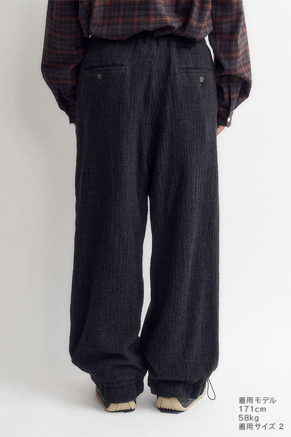 【DIGAWEL】Hem gathers pantsウールパンツ Hem gathers pants – DIGAWEL ONLINE STORE
