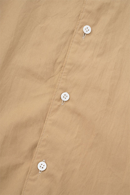 Leather combi shirt