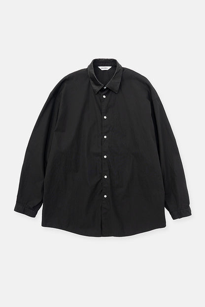 Leather combi shirt