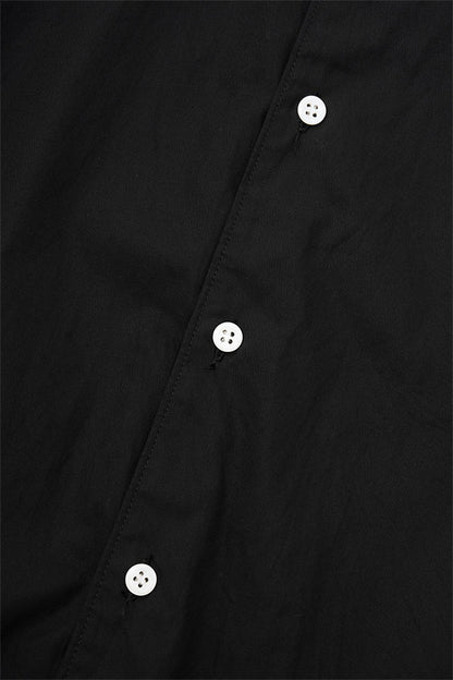 Leather combi shirt