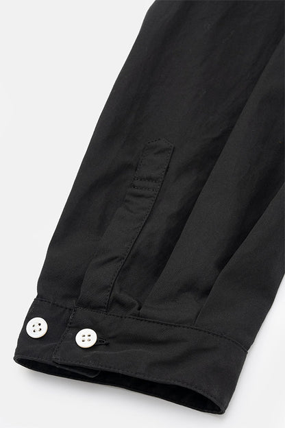 Leather combi shirt