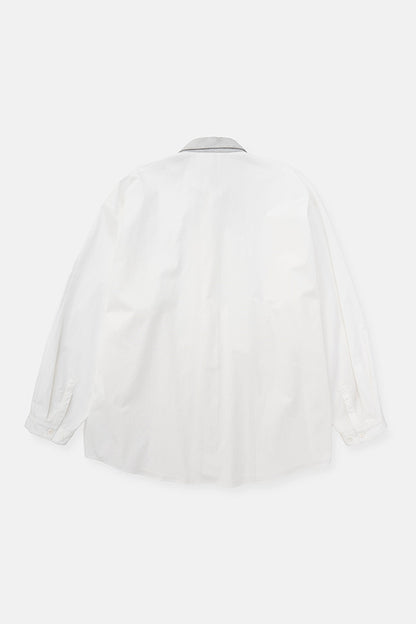 Leather combi shirt