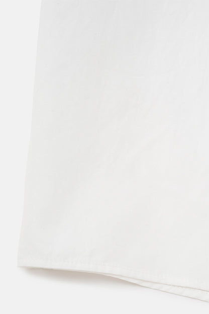 Leather combi shirt