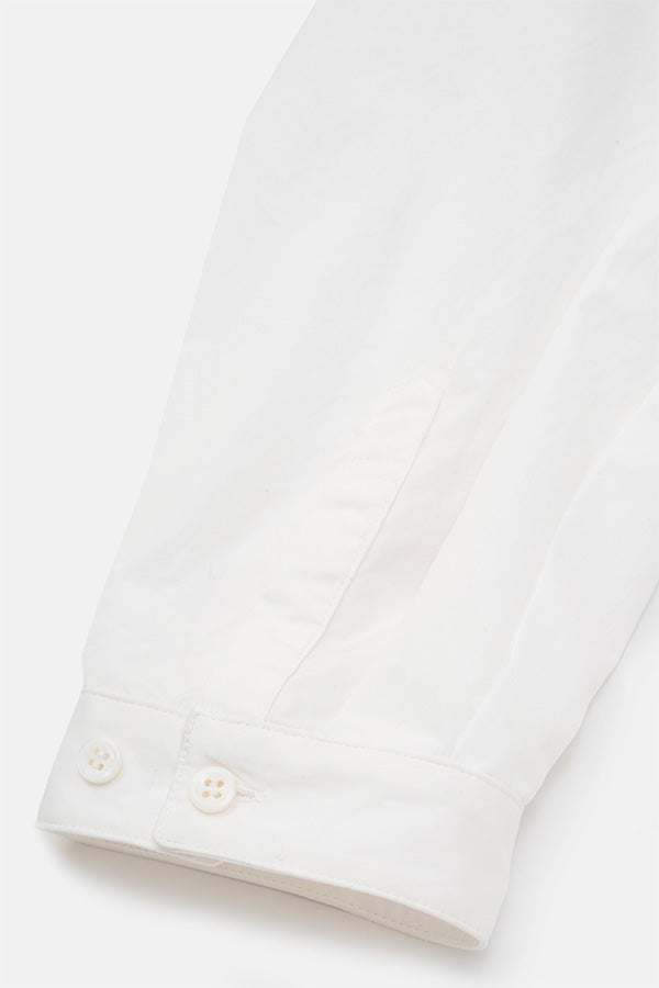 Leather combi shirt