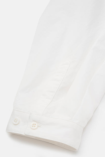 Leather combi shirt