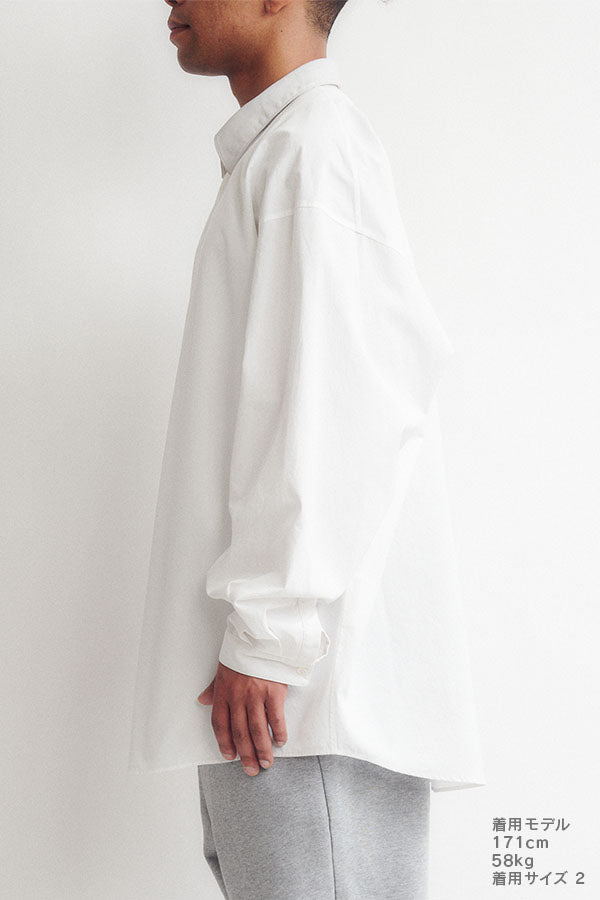 Leather combi shirt
