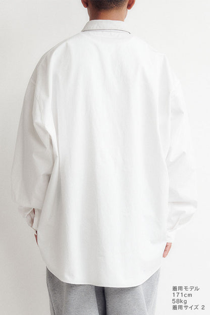 Leather combi shirt