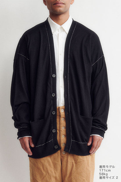 Cashmere knit stitch cardigan(BODHI×DIGAWEL)