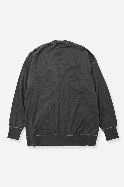 Cashmere knit stitch cardigan  MIN-NANO別注