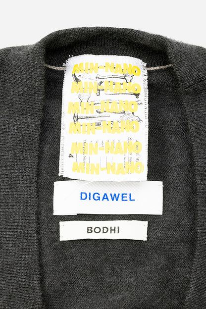 Cashmere knit stitch cardigan  MIN-NANO別注