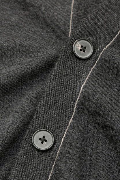 Cashmere knit stitch cardigan  MIN-NANO別注