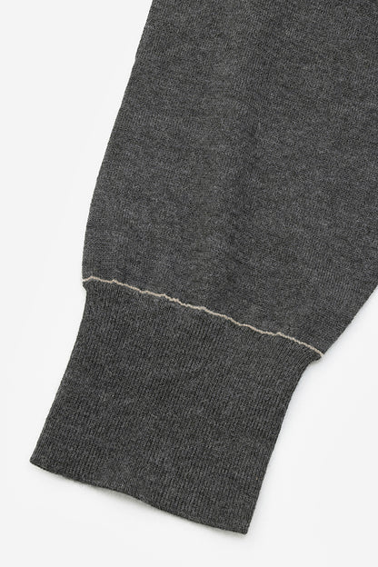 Cashmere knit stitch cardigan  MIN-NANO別注