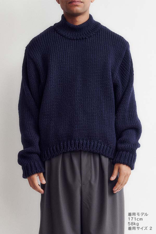 Cocoon turtleneck sweater