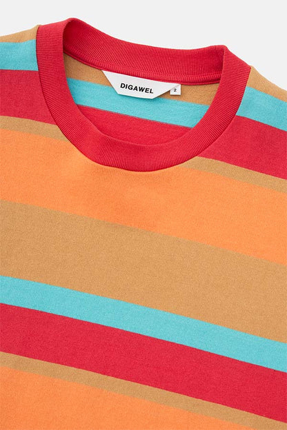 Multi border oversized T-shirt