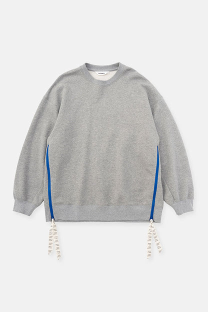Side zip sweatshirt