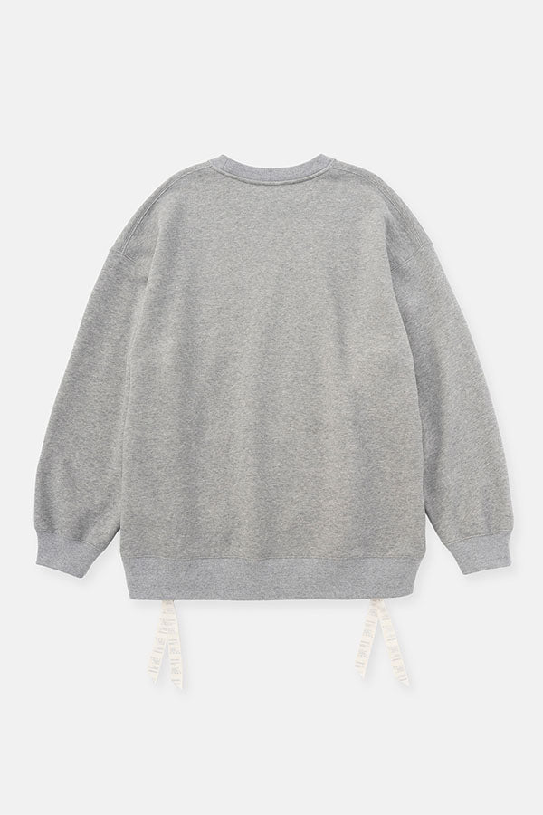 Side zip sweatshirt