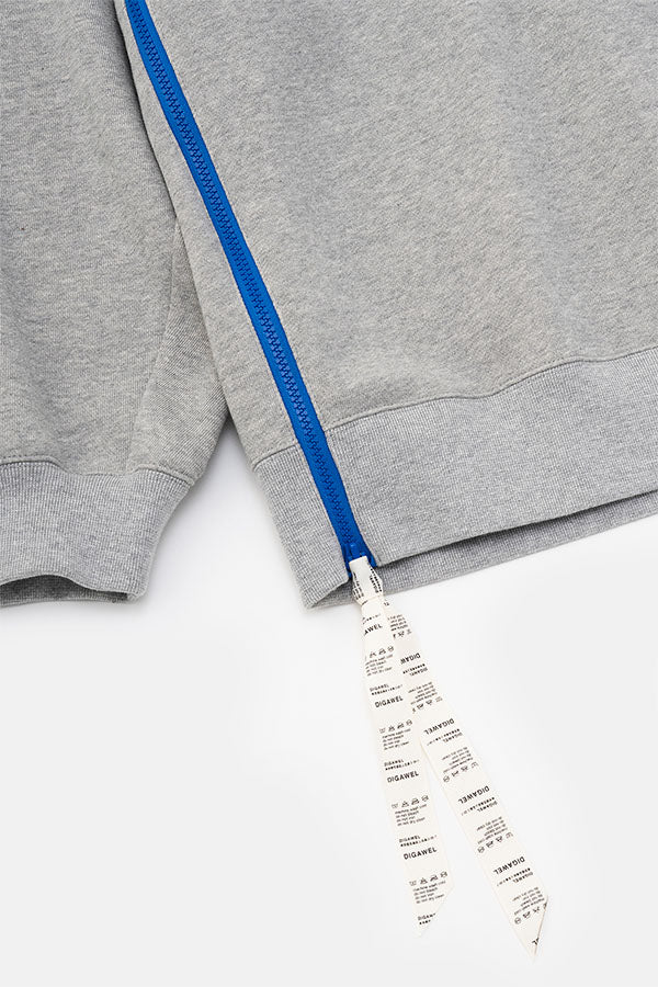 Side zip sweatshirt