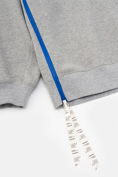 Side zip sweatshirt