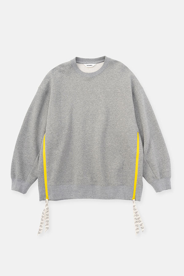 Side zip sweatshirt
