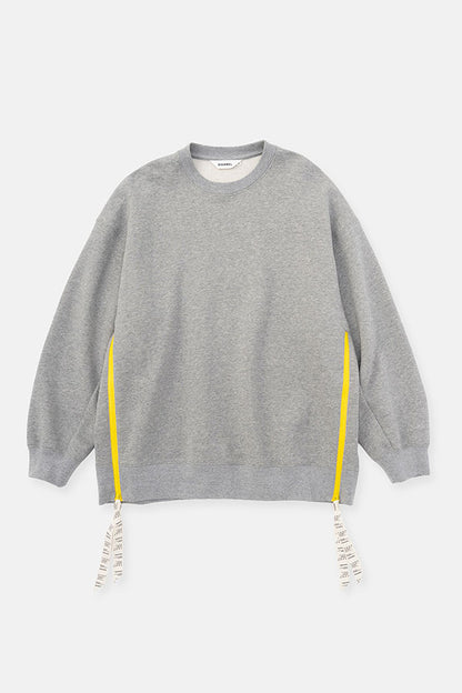 Side zip sweatshirt